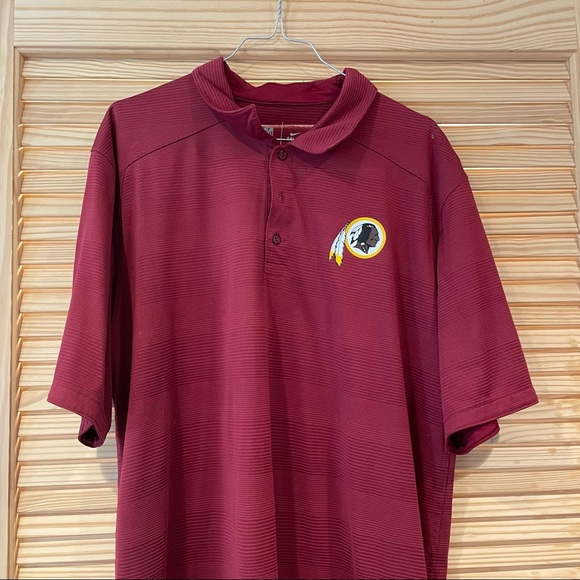 Nike Other - NFL Washington Redskins Maroon Golf Polo Shirt L by Nike